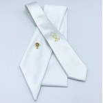 S4 Communion Undated Tie, Sash & Pin Set - White